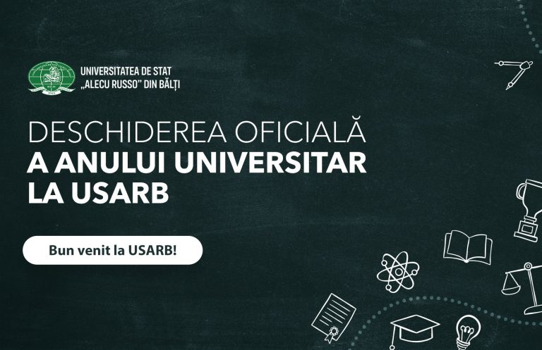 Universitatea de Stat „Alecu Russo” din Bălți anunță deschiderea oficială a anului universitar 2025–2026
