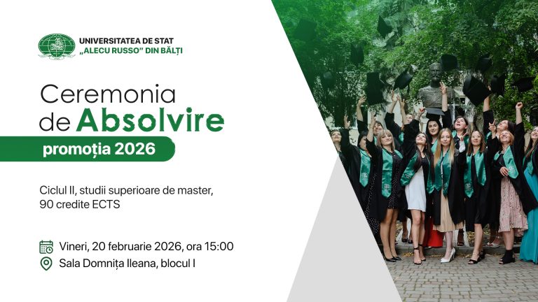 Festivitatea de absolvire a promoției 2025, ciclul II,  studii superioare de master, 90 credite ECTS.  