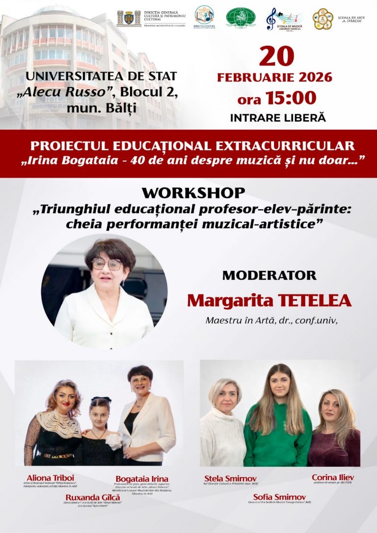 Workshop dedicat excelenței muzical-artistice la USARB