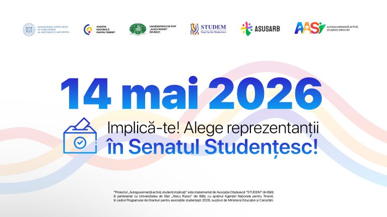 📢 14 mai 2026 – Alegerile pentru Senatul Studențesc USARB